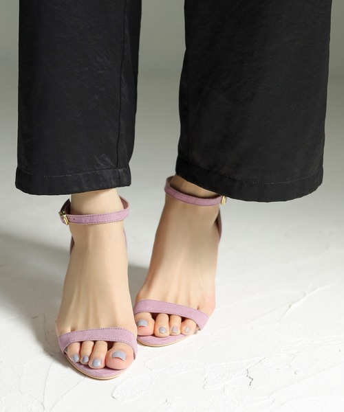 SESTO(セスト)の「美脚ピンヒールアンクルストラップサンダル(サンダル・レディース・キャメル/グレイッシュベージュ/ドット/グリーン/シルバー/ラベンダー/ブラック/ダークブラウン/ライトグリーン/ゴールド/ホワイト・24.5cm/25.5cm/22.5cm/23.5cm/24.0cm/22.0cm/23.0cm)」の16枚目の写真