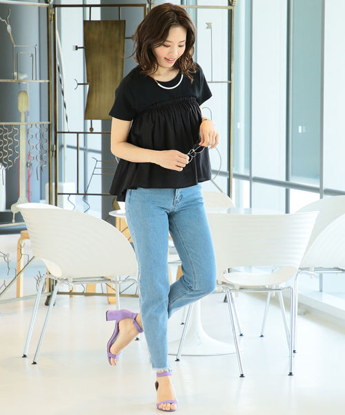 B:MING by BEAMS（ビーミングバイビームス）の「ビーミング by ビームス / ペプラム Tシャツ ② 18SS（Tシャツ/カットソー・レディース・グリーン系その他/ホワイト/ブラック/ライトグレー・ONE SIZE）」の11枚目の写真