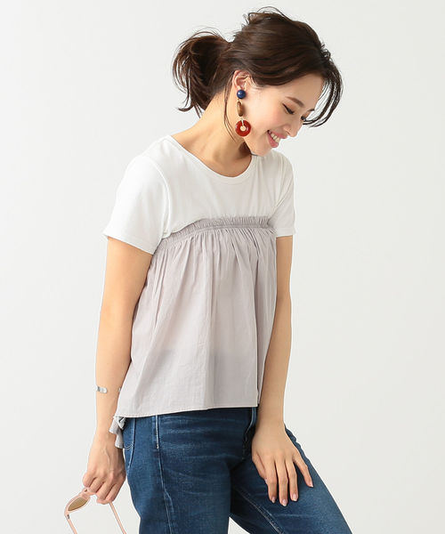 B:MING by BEAMS（ビーミングバイビームス）の「ビーミング by ビームス / ペプラム Tシャツ ② 18SS（Tシャツ/カットソー・レディース・グリーン系その他/ホワイト/ブラック/ライトグレー・ONE SIZE）」の12枚目の写真