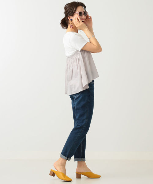 B:MING by BEAMS（ビーミングバイビームス）の「ビーミング by ビームス / ペプラム Tシャツ ② 18SS（Tシャツ/カットソー・レディース・グリーン系その他/ホワイト/ブラック/ライトグレー・ONE SIZE）」の13枚目の写真