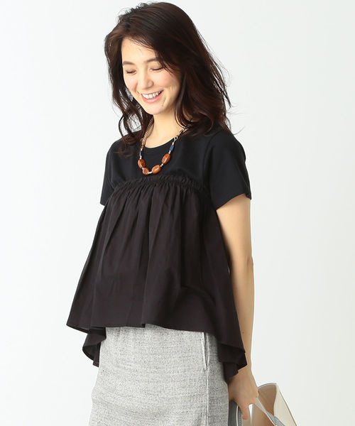 B:MING by BEAMS（ビーミングバイビームス）の「ビーミング by ビームス / ペプラム Tシャツ ② 18SS（Tシャツ/カットソー・レディース・グリーン系その他/ホワイト/ブラック/ライトグレー・ONE SIZE）」の17枚目の写真