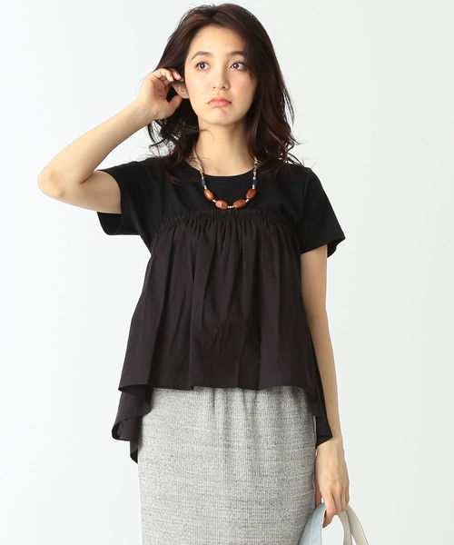 B:MING by BEAMS（ビーミングバイビームス）の「ビーミング by ビームス / ペプラム Tシャツ ② 18SS（Tシャツ/カットソー・レディース・グリーン系その他/ホワイト/ブラック/ライトグレー・ONE SIZE）」の18枚目の写真