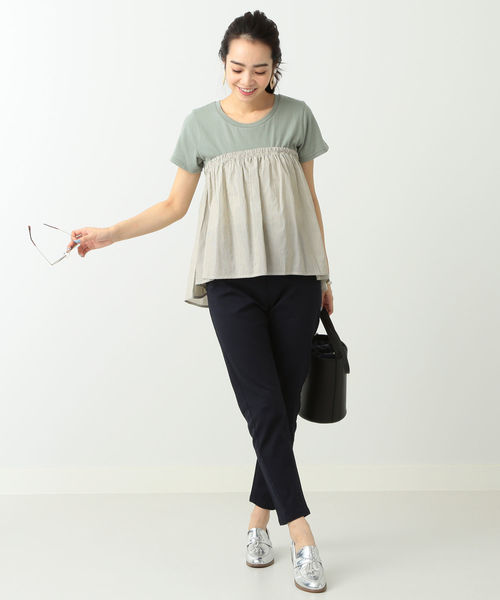 B:MING by BEAMS（ビーミングバイビームス）の「ビーミング by ビームス / ペプラム Tシャツ ② 18SS（Tシャツ/カットソー・レディース・グリーン系その他/ホワイト/ブラック/ライトグレー・ONE SIZE）」の22枚目の写真