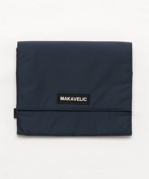 MAKAVELIC(マキャベリック)の「【MAKAVELIC】ACCORDION PC CLUTCH/ワンポイントポ-チ(ショルダーバッグ・メンズ・ブラック/ネイビー・FREE)」の2枚目の写真