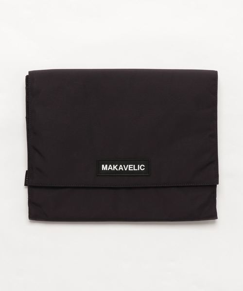 MAKAVELIC(マキャベリック)の「【MAKAVELIC】ACCORDION PC CLUTCH/ワンポイントポ-チ(ショルダーバッグ・メンズ・ブラック/ネイビー・FREE)」の1枚目の写真