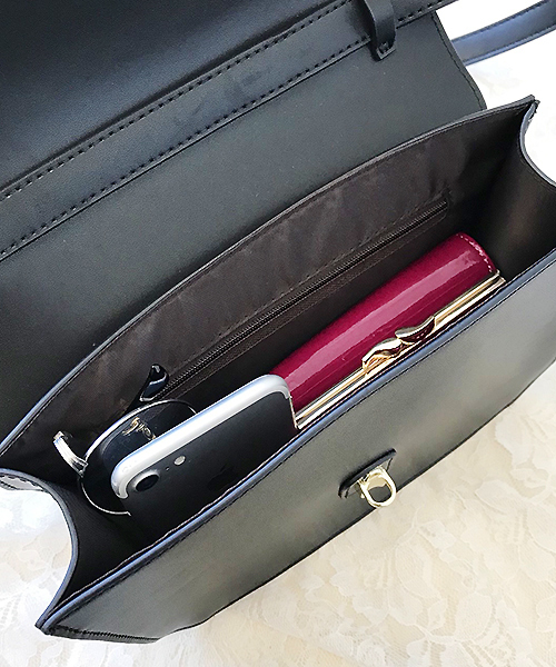 apres jour（アプレジュール）の「スクエアショルダーバッグ（ショルダーバッグ・レディース・ブラック/ダークブラウン/ベージュ・FREE）」の9枚目の写真