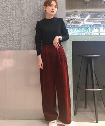 koe | ・USAコットンコーデュロイワイドパンツ ●(その他パンツ)