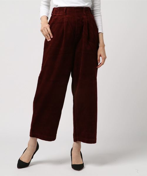 koe（コエ）の「・USAコットンコーデュロイワイドパンツ ●（その他パンツ・レディース・チャコールグレー/ブラック/ベージュ/グレー/テラコッタ・S/M/L）」の19枚目の写真