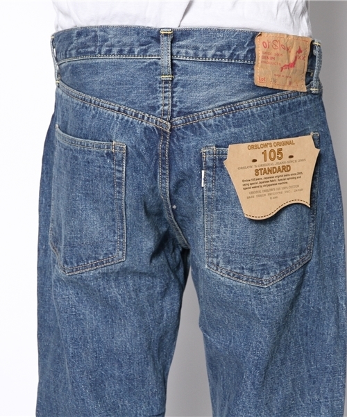 BEAMS(ビームス)の「orslow / STANDARD DENIM 105 2 year wash(デニムパンツ・メンズ・ブルー系その他・S(1)/M(2)/L(3))」の6枚目の写真