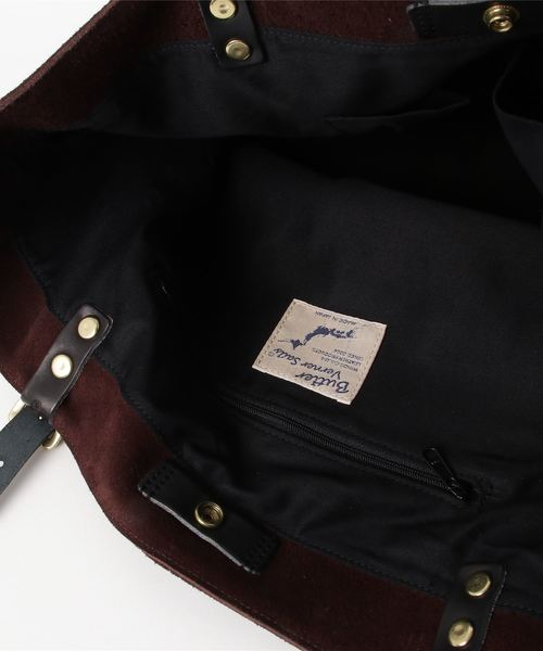 Butler Verner Sails（バトラーヴァーナーセイルス）の「【Butler Verner Sails】スエードビッグトートJA-1157-3（トートバッグ・メンズ・ブラウン・FREE）」の4枚目の写真