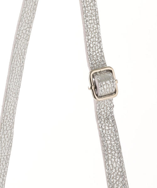 THE STATION STORE(ザ ステーション ストア)の「<LAURA DI MAGGIO>L ミニジップ ショルダーバッグ(ショルダーバッグ・レディース・ブラック/シルバー・FREE)」の6枚目の写真