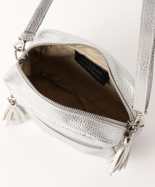 THE STATION STORE(ザ ステーション ストア)の「<LAURA DI MAGGIO>L ミニジップ ショルダーバッグ(ショルダーバッグ・レディース・ブラック/シルバー・FREE)」の11枚目の写真