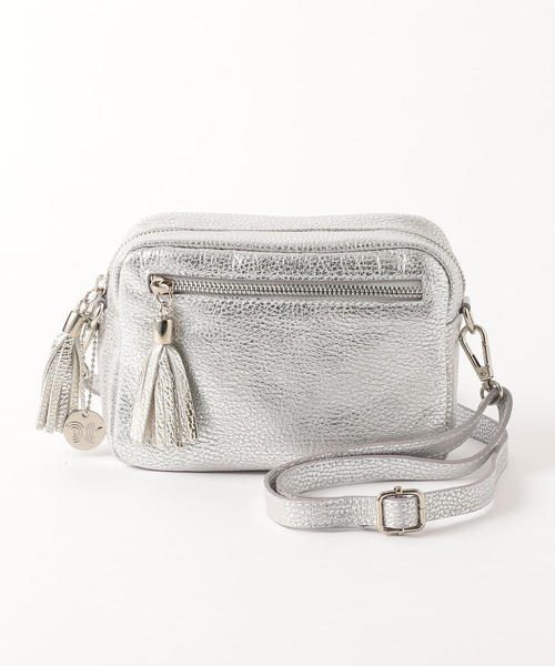 THE STATION STORE(ザ ステーション ストア)の「<LAURA DI MAGGIO>L ミニジップ ショルダーバッグ(ショルダーバッグ・レディース・ブラック/シルバー・FREE)」の13枚目の写真