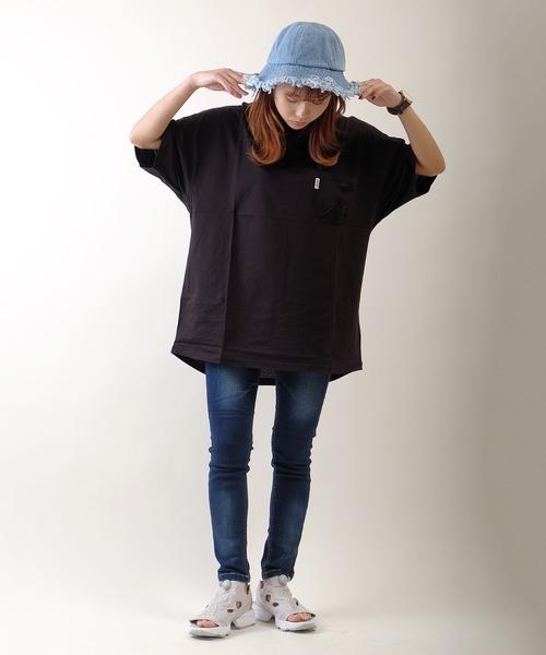 JRD by JARLD（ジェイアールディーバイジャールド）の「天竺変形Vネックダックテイルポケット付き半袖Tシャツ ポケT（Tシャツ/カットソー・メンズ・ブラック/ネイビー/グリーン・S/M/L）」の17枚目の写真