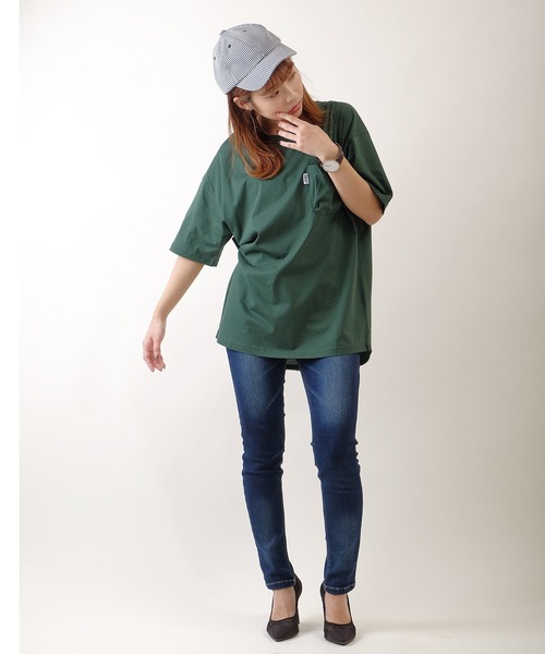 JRD by JARLD（ジェイアールディーバイジャールド）の「天竺変形Vネックダックテイルポケット付き半袖Tシャツ ポケT（Tシャツ/カットソー・メンズ・ブラック/ネイビー/グリーン・S/M/L）」の14枚目の写真