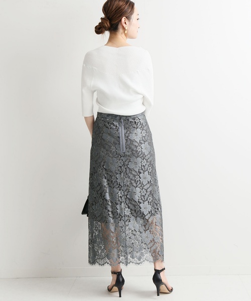 ✧新品✧ ヴェルメイユパーイエナ レーヨンストレッチスムースIラインスカート VERMEIL par iena（ヴェルメイユパーイエナ）の「レーヨン