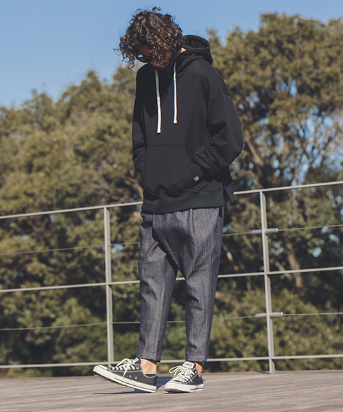 ANGENEHM（アンゲネーム）の「mpa1950-Side Slit Loose Parka(MADE IN JAPAN) パーカー（パーカー・メンズ・ブラック/グレー/オートミール・S/M/L）」の10枚目の写真