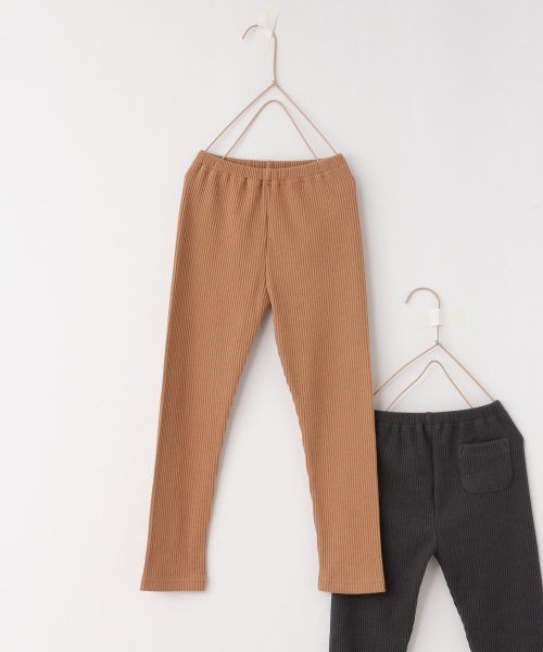 LOWRYS FARM(ローリーズファーム)の「カットリブレギンス 831402(その他パンツ・キッズ・チャコールグレー/ブラック/ブラウン/アイボリー/ベージュ・SMALL/MEDIUM/LARGE/100/110/120)」の5枚目の写真