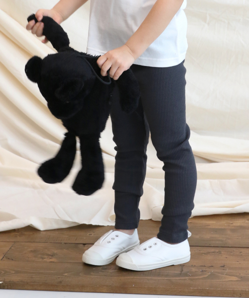 LOWRYS FARM(ローリーズファーム)の「カットリブレギンス 831402(その他パンツ・キッズ・チャコールグレー/ブラック/ブラウン/アイボリー/ベージュ・SMALL/MEDIUM/LARGE/100/110/120)」の4枚目の写真