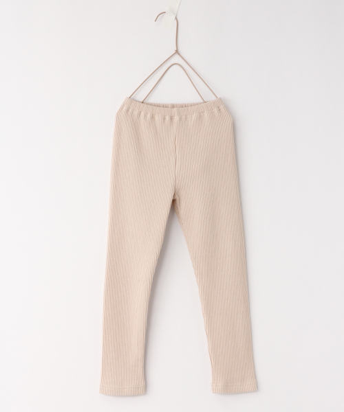 LOWRYS FARM(ローリーズファーム)の「カットリブレギンス 831402(その他パンツ・キッズ・チャコールグレー/ブラック/ブラウン/アイボリー/ベージュ・SMALL/MEDIUM/LARGE/100/110/120)」の2枚目の写真