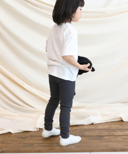 LOWRYS FARM(ローリーズファーム)の「カットリブレギンス 831402(その他パンツ・キッズ・チャコールグレー/ブラック/ブラウン/アイボリー/ベージュ・SMALL/MEDIUM/LARGE/100/110/120)」の16枚目の写真