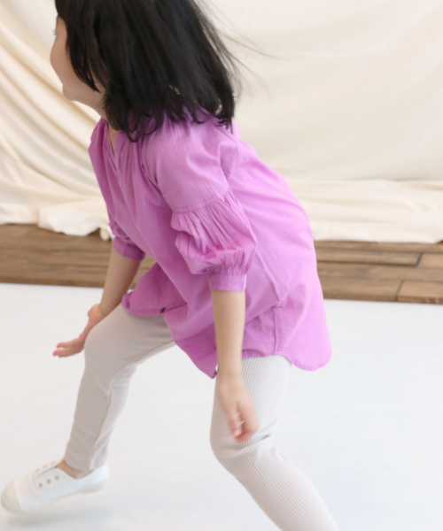 LOWRYS FARM(ローリーズファーム)の「カットリブレギンス 831402(その他パンツ・キッズ・チャコールグレー/ブラック/ブラウン/アイボリー/ベージュ・SMALL/MEDIUM/LARGE/100/110/120)」の10枚目の写真