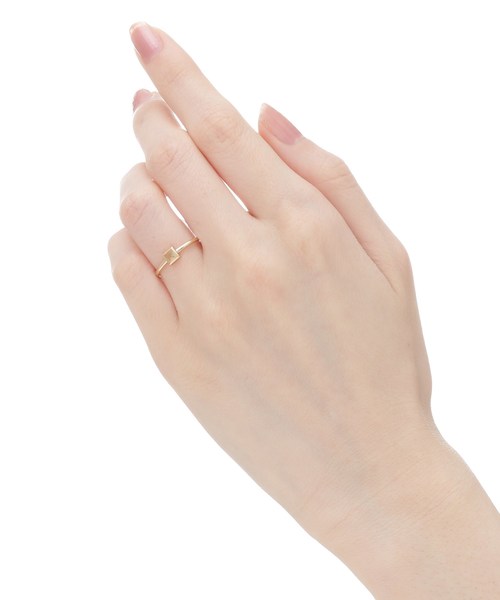 COCOSHNIK(ココシュニック)の「K10カラーストーン(レモンクォーツ) ピラミデカット リング(リング・レディース・ピンク系5・12号/10号/14号)」の9枚目の写真