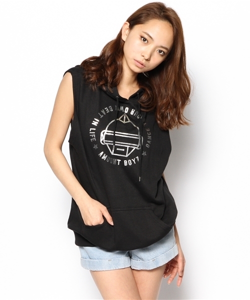 DANCE LB-03(ダンス エルビー・ゼロスリー)の「D×AB ノースリプルオーバー(Tシャツ/カットソー・レディース・グレー系/ホワイト系/ブラック系・FREE)」の1枚目の写真
