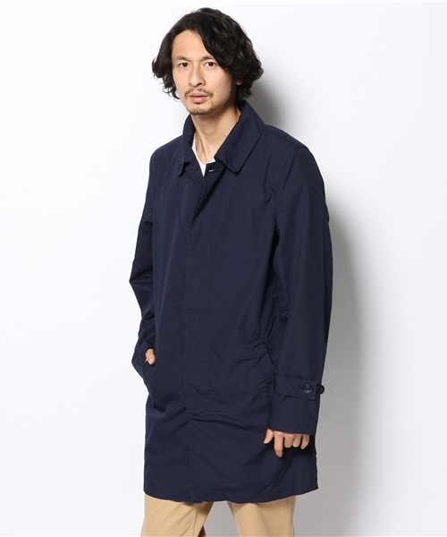 WHO'S WHO gallery(フーズフーギャラリー)の「【WEB限定価格】ポプリンステンカラーコート(ステンカラーコート・メンズ・ネイビー/ブルー/ベージュ/レッド・LARGE/MEDIUM)」の3枚目の写真