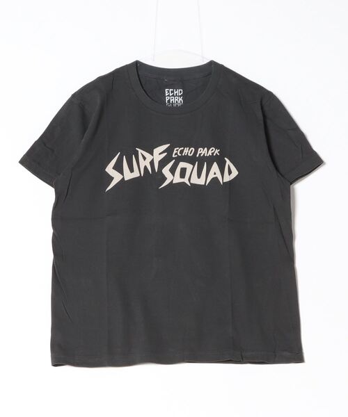 Echo Park Surf Squad（エコパークサーフスクアッド）の「ECHO PARK SURF SQUAD-EPSS SS TEE エコパークサーフスクアッド EPSSロゴ Tシャツ（Tシャツ/カットソー・メンズ・ホワイト/チャコールグレー・S/M/L/XL）」の2枚目の写真