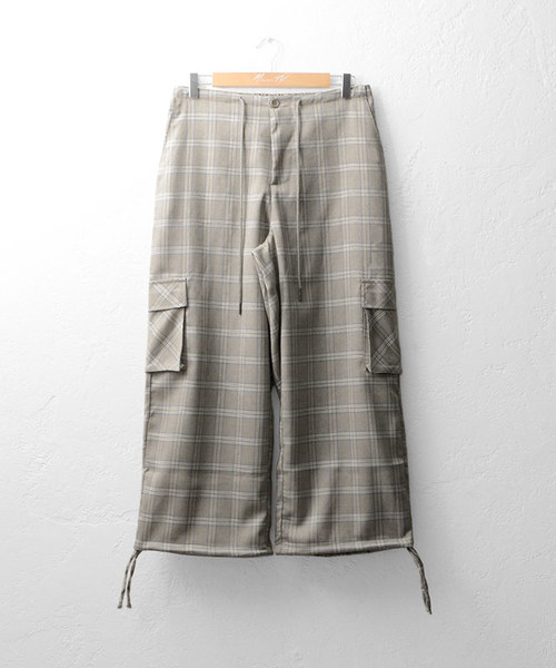 MinoriTY（マイノリティ）の「カーゴポケットワイドパンツ（カーゴパンツ・メンズ・ベージュ/グレー/ベージュ系その他/グレー系その他/ブラック・M/L）」の7枚目の写真