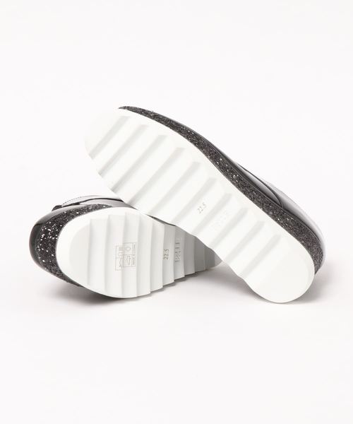 STACCATO（スタッカート）の「グリッタープラットフォームシューズ（ドレスシューズ・レディース・オフホワイト/ライトブラック・24.5cm/22.5cm/23cm/23.5cm/24cm/22cm）」の3枚目の写真