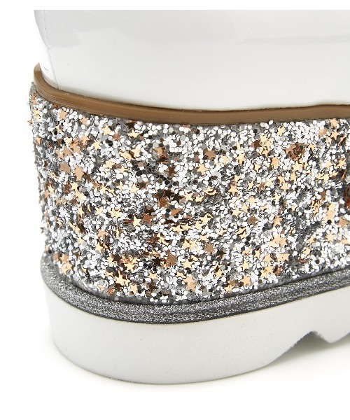 STACCATO（スタッカート）の「グリッタープラットフォームシューズ（ドレスシューズ・レディース・オフホワイト/ライトブラック・24.5cm/22.5cm/23cm/23.5cm/24cm/22cm）」の8枚目の写真