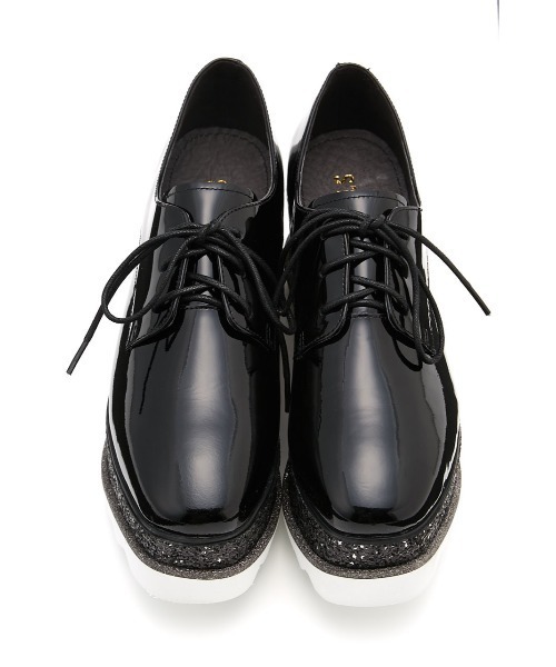 STACCATO（スタッカート）の「グリッタープラットフォームシューズ（ドレスシューズ・レディース・オフホワイト/ライトブラック・24.5cm/22.5cm/23cm/23.5cm/24cm/22cm）」の13枚目の写真