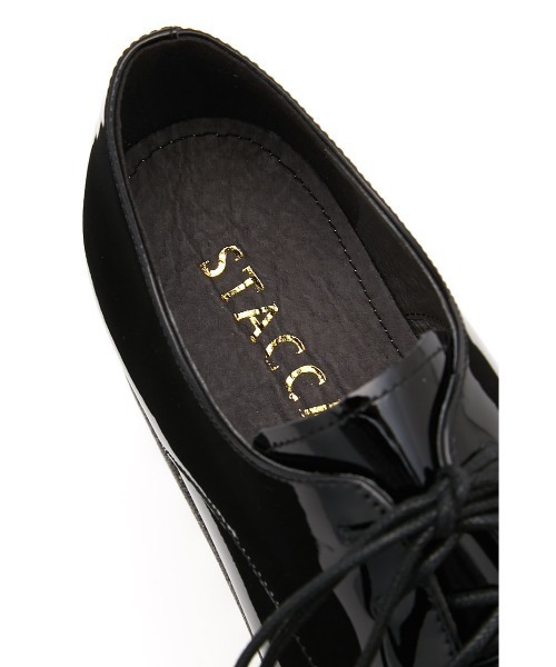 STACCATO（スタッカート）の「グリッタープラットフォームシューズ（ドレスシューズ・レディース・オフホワイト/ライトブラック・24.5cm/22.5cm/23cm/23.5cm/24cm/22cm）」の18枚目の写真