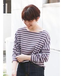 Ungrid | サイドスリットボーダーロングスリーブTee(Tシャツ/カットソー)