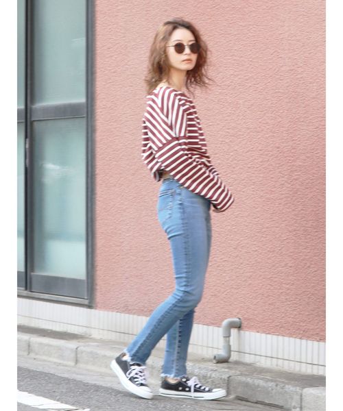 Ungrid - ungrid＊ダブルボーダーTee Ungrid tシャツ 「WEB限定」コンパクトボーダーTee レディース
