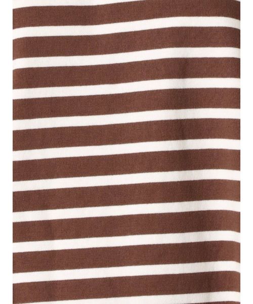 Ungrid（アングリッド）の「サイドスリットボーダーロングスリーブTee（Tシャツ/カットソー・レディース・ダークブラウン/パープル/ボルドー/オフホワイト・FREE）」の21枚目の写真