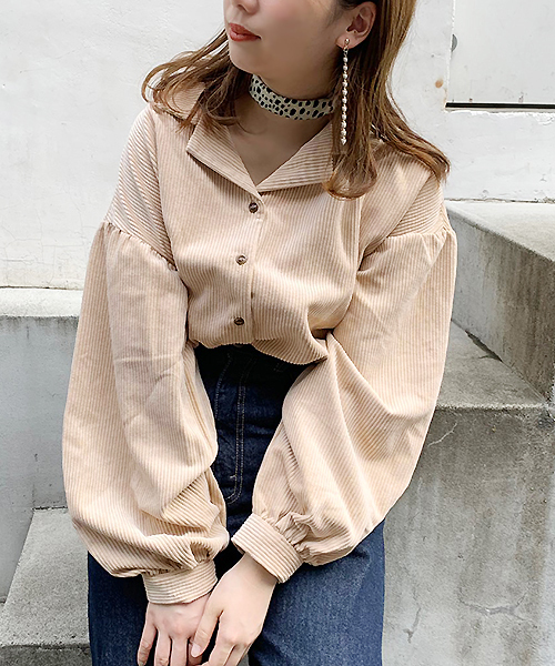 apres jour(アプレジュール)の「コーデュロイ袖ボリュームブラウス【ZOZOTOWN限定アイテム】(シャツ/ブラウス・レディース・ライトグリーン/モカ/ラベンダー/ライトベージュ・フリー)」の14枚目の写真