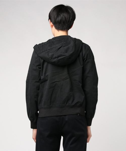 JEANS MATE(ジーンズメイト)の「ストレッチフードMA-1(MA-1・メンズ・ライトブルー/ブラック/ネイビー・LARGE/X-LARGE/MEDIUM)」の6枚目の写真