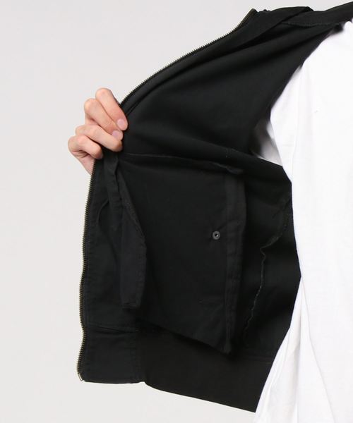 JEANS MATE(ジーンズメイト)の「ストレッチフードMA-1(MA-1・メンズ・ライトブルー/ブラック/ネイビー・LARGE/X-LARGE/MEDIUM)」の5枚目の写真