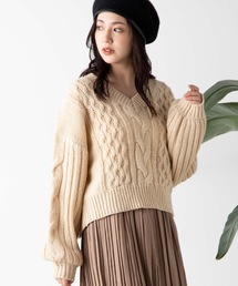 WEGO | WEGO/ロービングバックリボンセーター(ニット/セーター)