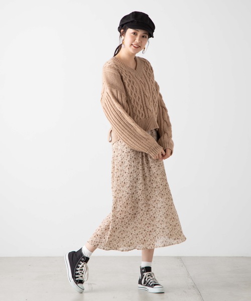 WEGO（ウィゴー）の「WEGO/ロービングバックリボンセーター（ニット/セーター・レディース・杢グレー/ライトベージュ/ダークベージュ/カーキ・FREE）」の11枚目の写真