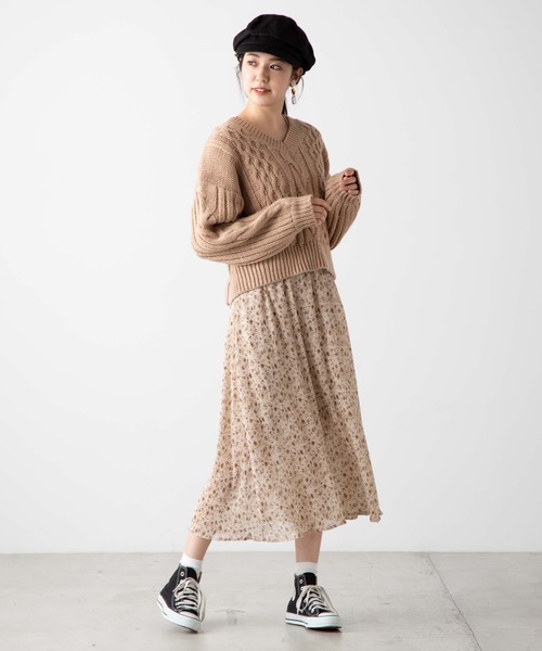 WEGO（ウィゴー）の「WEGO/ロービングバックリボンセーター（ニット/セーター・レディース・杢グレー/ライトベージュ/ダークベージュ/カーキ・FREE）」の12枚目の写真