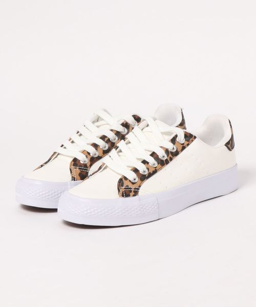 KOBE LETTUCE（コウベレタス）の「ローテクローカットスニーカー（スニーカー・レディース・ライトグレー/ブラック/モカ/レオパード/ライトベージュ/パイソン・LL/S/M/L）」の13枚目の写真