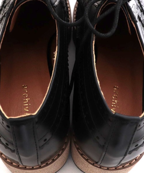 archives（アルシーヴ）の「厚底レースアップ（その他シューズ・レディース・ブラック/ベージュ・MEDIUM/LARGE）」の6枚目の写真