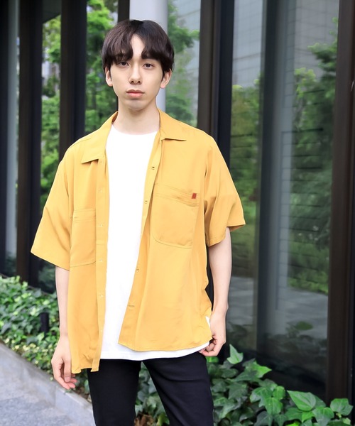 UNIVERSAL OVERALL(ユニバーサルオーバーオール)の「【UNIVERSAL OVERALL】 OPEN COLLAR SHIRTS(シャツ/ブラウス・メンズ・ホワイト/グレー/グリーン/マスタード/ブラック/ベージュ/ラベンダー/オレンジ・MEDIUM/LARGE)」の7枚目の写真