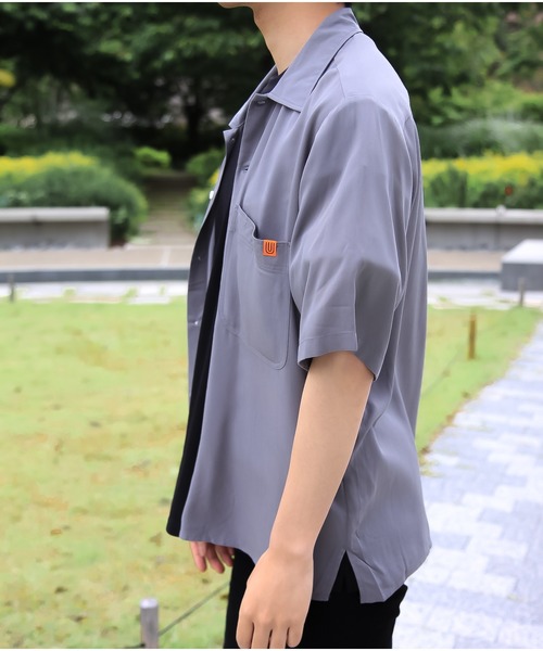 UNIVERSAL OVERALL(ユニバーサルオーバーオール)の「【UNIVERSAL OVERALL】 OPEN COLLAR SHIRTS(シャツ/ブラウス・メンズ・ホワイト/グレー/グリーン/マスタード/ブラック/ベージュ/ラベンダー/オレンジ・MEDIUM/LARGE)」の19枚目の写真