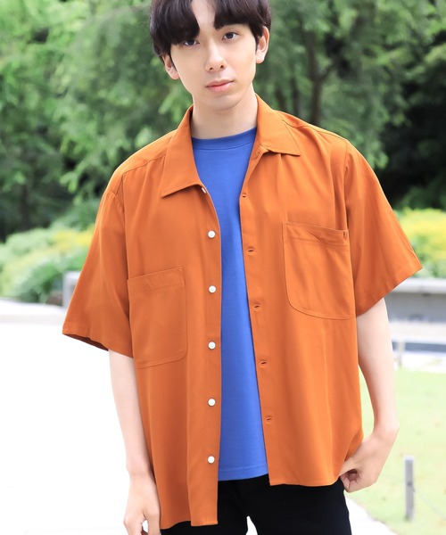 UNIVERSAL OVERALL(ユニバーサルオーバーオール)の「【UNIVERSAL OVERALL】 OPEN COLLAR SHIRTS(シャツ/ブラウス・メンズ・ホワイト/グレー/グリーン/マスタード/ブラック/ベージュ/ラベンダー/オレンジ・MEDIUM/LARGE)」の17枚目の写真