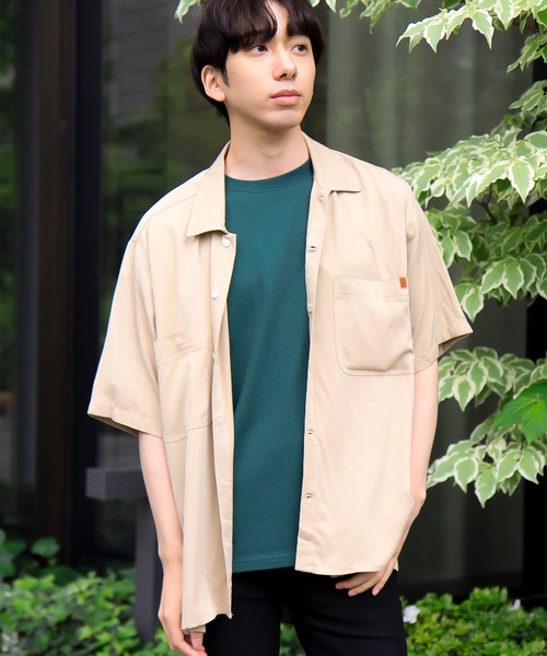 UNIVERSAL OVERALL(ユニバーサルオーバーオール)の「【UNIVERSAL OVERALL】 OPEN COLLAR SHIRTS(シャツ/ブラウス・メンズ・ホワイト/グレー/グリーン/マスタード/ブラック/ベージュ/ラベンダー/オレンジ・MEDIUM/LARGE)」の13枚目の写真